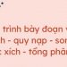 Ôn tập cách viết đoạn văn