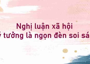 Nghị luận xã hội "Lý tưởng là ngọn đèn soi sáng"