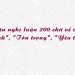 Đoạn văn nghị luận 200 chữ về chủ đề: "Hòa bình", "Tôn trọng", "Yêu thương"