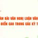 Cách làm bài văn nghị luận văn học đạt điểm cao trong các kỳ thi