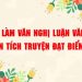Cách làm văn Nghị luận văn học phân tích truyện đạt điểm cao