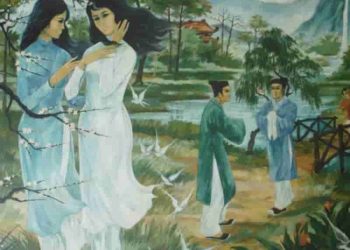 "Cảnh ngày xuân"- Bức tranh thiên nhiên, lễ hội mùa xuân tươi đẹp, trong sáng