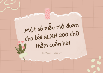 Tuyển tập mở đoạn tuyệt hay khi viết NLXH 200 chữ