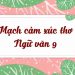 Mạch cảm xúc của các tác phẩm thơ chương trình Ngữ văn 9