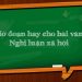 Chinh phục nghị luận xã hội bằng những cách mở đoạn cuốn hút