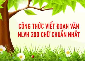 công thức viết đoạn văn nghị luận văn học 200 chữ
