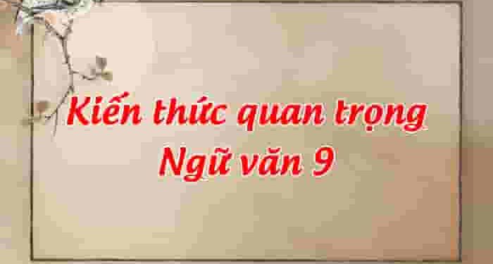 Hệ thống kiến thức và hướng dẫn làm bài Ngữ văn 9
