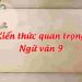 Hệ thống kiến thức và hướng dẫn làm bài Ngữ văn 9
